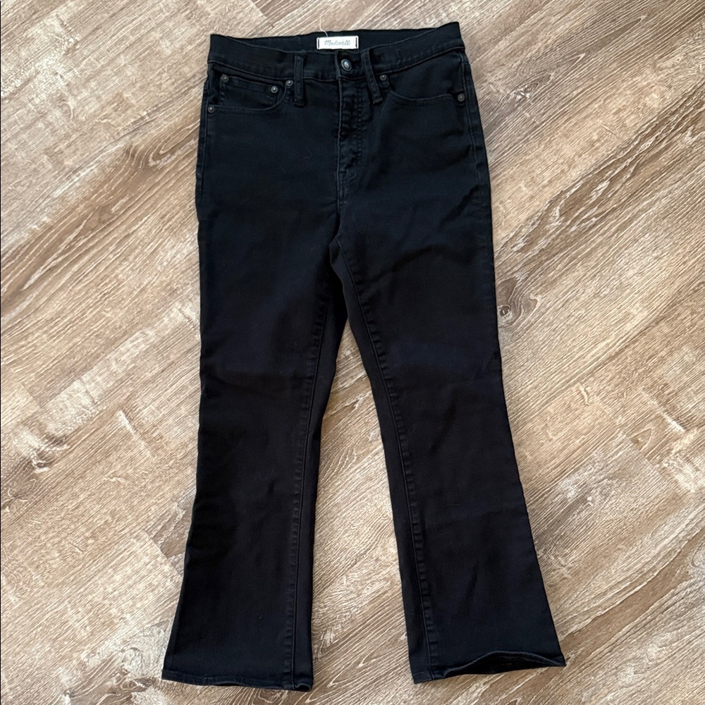 Madewell Cali Demi Boot Cropped High Rise Jeans